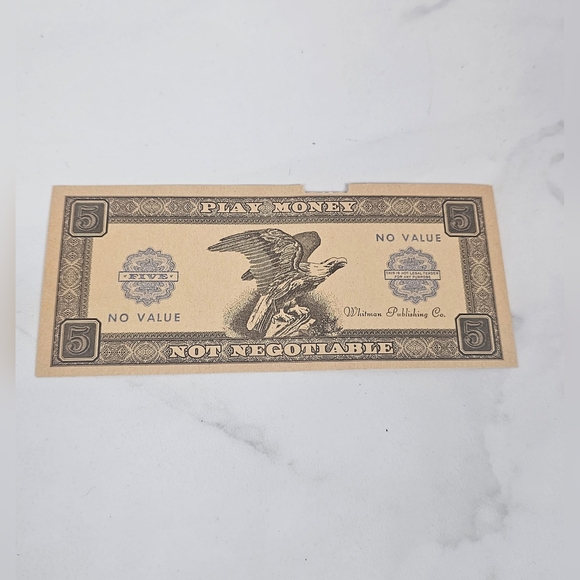 Vtg Whitman Publishing Play Money 1950’s 10 Denominations 117‎ Bills - Picture 8 of 8